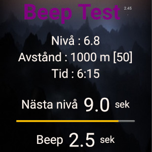 Beep-test app för android